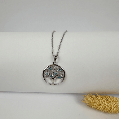 COLLAR ÁRBOL MÍSTICO BRILLANTE CELESTIAL PLATA 925 - 2