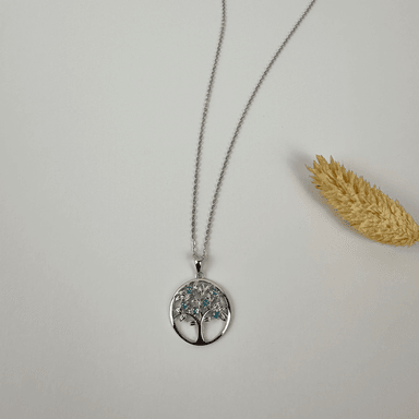 COLLAR ÁRBOL MÍSTICO BRILLANTE CELESTIAL PLATA 925 - 3