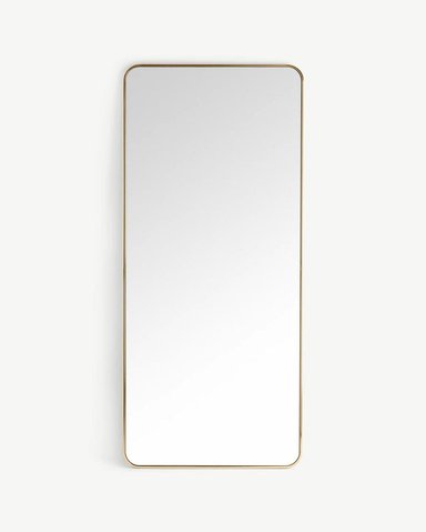 ESPEJO MODERNO RECTANGULAR HIERRO DORADO 170X70 CM - 2