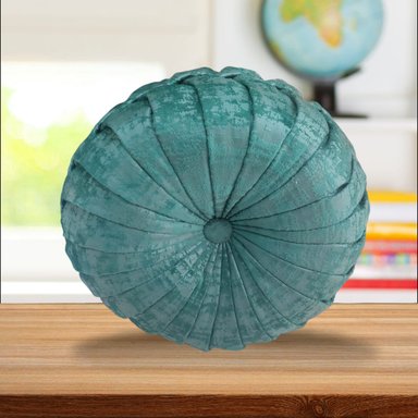 COJÍN DECORATIVO ECO 35X15CM VERDE AGUA