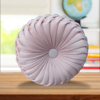 COJÍN DECORATIVO ECO 35X15CM ROSADO BEBÉ