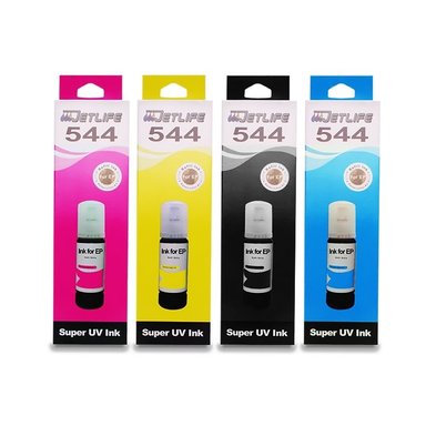 KIT TINTA T544 AMARILLO JETLIFE COMPATIBLE - 1