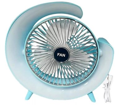 VENTILADOR PORTÁTIL ESCRITORIO CON LUZ RGB