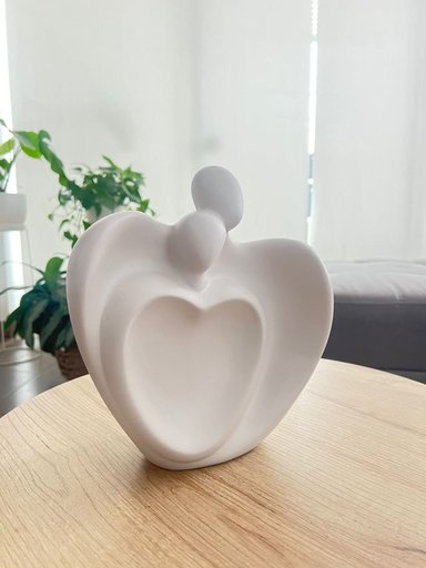 ADORNO MAP DESIGN PAREJA UN SOLO CORAZON 23 X 08 X 24