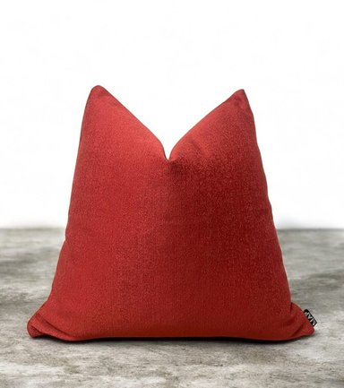 FUNDA COJIN MAP DESIGN CANNES TERRAZO 45X45CM ROJO