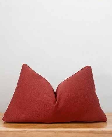 FUNDA COJIN MAP DESIGN CANNES TERRAZO 50X30CM ROJO