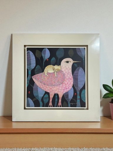 CUADRO DECORATIVO MAP DESIGN AVE NATURAL III 64X64 CM