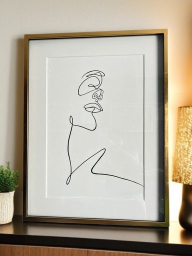 CUADRO DECORATIVO MAP DESIGN MUJER EQUILIBRIO A 61.5X82 CM