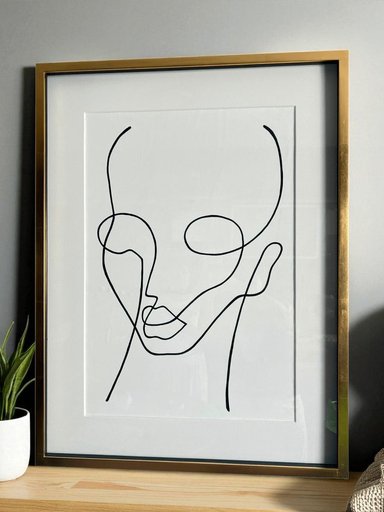 CUADRO DECORATIVO MAP DESIGN MUJER EQUILIBRIO B 61.5X82 CM