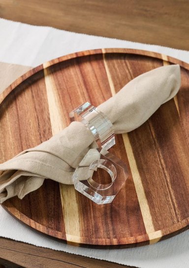 ARO MAP DESIGN TRANSPARENTE SERVILLETA ACRILICO 03X05 CM