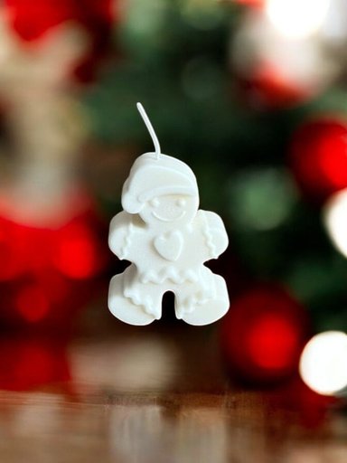 VELA MAP DESIGN BLANCO GALLETA JENGIBRE 05X03X7.5 CM