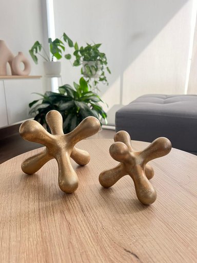 ADORNO MAP DESIGN DORADO JACKS DECORATIVOS