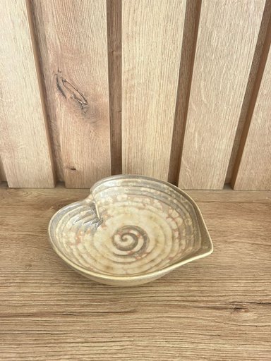 ADORNO MAP DESIGN CREMA PLATO BOWL CORAZON MEDIUM 17X05 CM