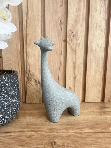 ADORNO MAP DESIGN GRIS JIRAFA CIRCUS TERRAZO 15X07X17 CM