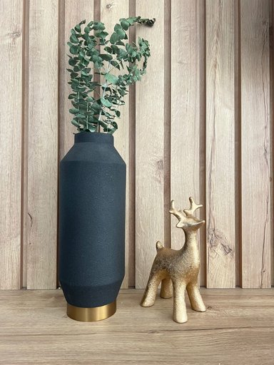 JARRON MAP DESIGN NEGRO MORE TEMPO 15X36 CM