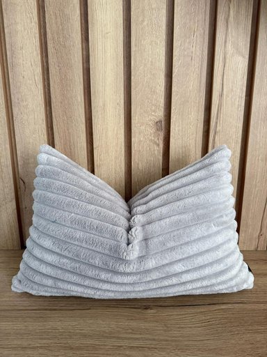 FUNDA COJIN AURA PLATA 50X30 CM