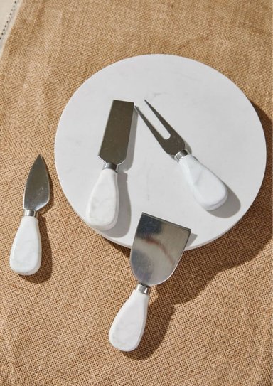 SET DE CUCHILLOS DE QUESO MÁRMOL 12 CM