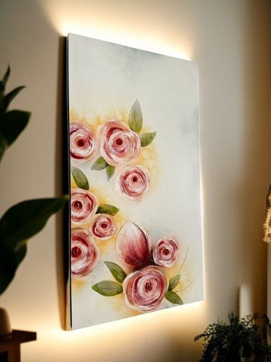 CUADRO DECORATIVO ROSAS DECOR 110X60 CM