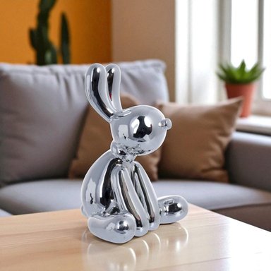 ADORNO CONEJO DECOR 10.5X10.5X16 CM