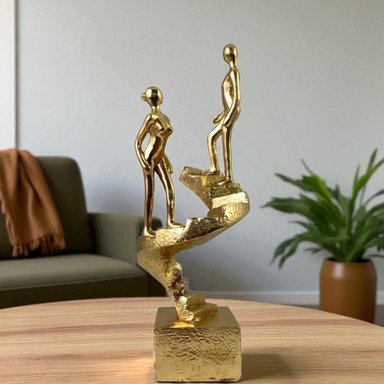 ADORNO PAREJA UN PASO JUNTOS 09X09X25 CM