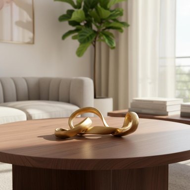 CADENA DECOR ABSTRACT DORADA