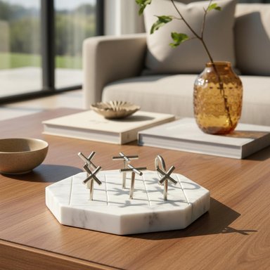 JUEGO DE MESA MICHI MÁRMOL