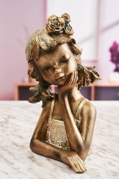 ADORNO NIÑA DECOR 17.5X16.5X29.5 CM