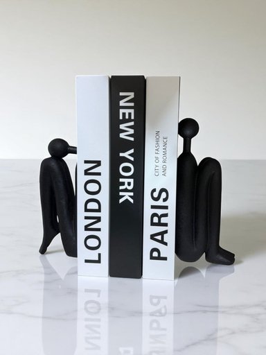 SUJETALIBROS PAREJA DECOR 18.5X5.2X22.5 CM