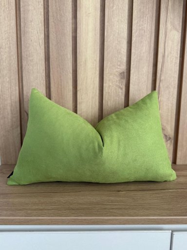 FUNDA DE COJIN VERDE LIMA 50X30 CM
