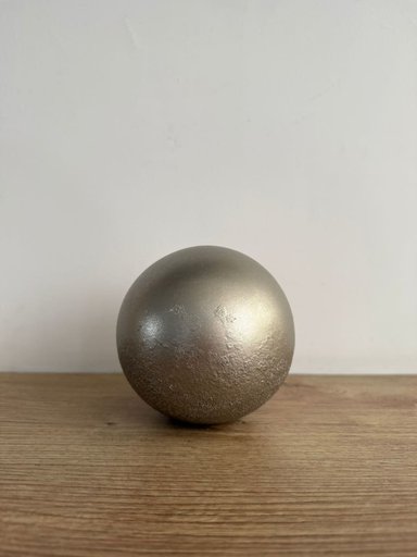 ESFERA DECORATIVA TEXTURE PLATA CHAMPAGNE 11X35X11 CM