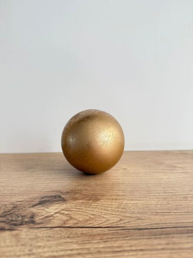 ESFERA DECORATIVA DORADA 09X09X09 CM