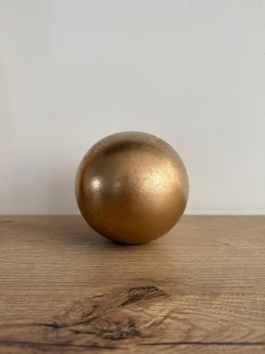 ESFERA DECORATIVA DORADA 11X11X11 CM