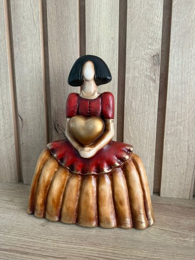 ADORNO FIGURA MENINA CLÁSICA 22X10X31 CM