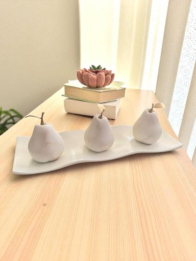 CENTRO DE MESA PERAS SOFT