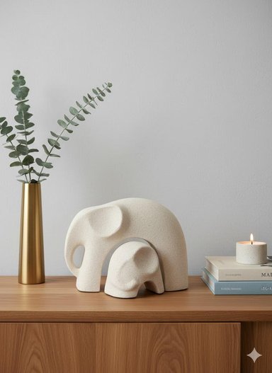 ADORNO ELEFANTES MAMA BEBE