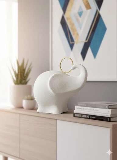 ADORNO ELEFANTE CIRCUS ARO 22X14X20 CM