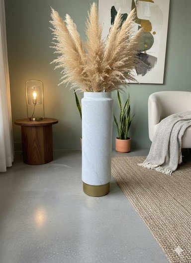JARRÓN DE PISO ESTUCADO 18X71 CM