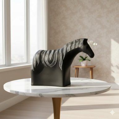 ADORNO ZEBRA DECOR 22X07X17 CM