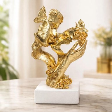 ADORNO PAREJA DECOR EL BESO 18X09X29 CM