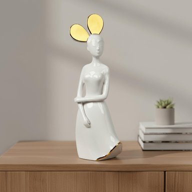 ADORNO MUSA DE LA ARMONÍA 13X07X34 CM