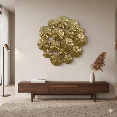 ESCULTURA PLACA DE PARED FLOWER - 1