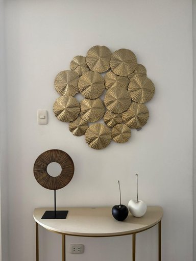 ESCULTURA PLACA DE PARED FLOWER - 2