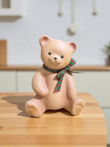 ADORNO OSO DE PELUCHE  LAZO 17X14X21 CM