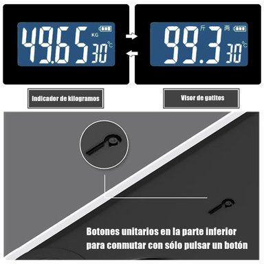 BALANZA DIGITAL BLUETOOTH SMART CONTROLA PESO GRASA CORPORAL - 6
