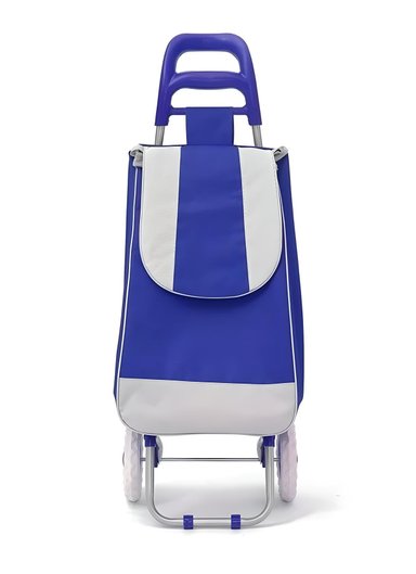 BOLSA AZUL COCHE GRANDE CARRITO COMPRAS MERCADO HOGAR