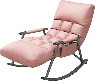 SILLA SILLÓN SOFÁ ROSADO MECEDORA RECLINABLE TERRAZA