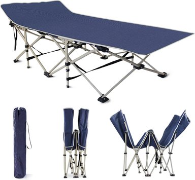 CAMA DE CAMPING PLEGABLE PÓRTATIL DE ALTA RESISTENCIA