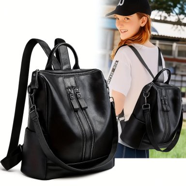 MOCHILA DE CUERO PARA MUJER - ELEGANCIA URBANA