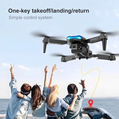DRON PROFESIONAL E99 PRO DOBLE CAMARA HD ESTUCHE Y REPUESTO - 4