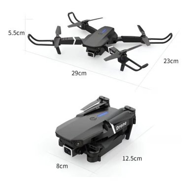 DRON E88 PRO DOBLE CAMARA HD SHOOTING ESTUCHE Y REPUESTO - 6